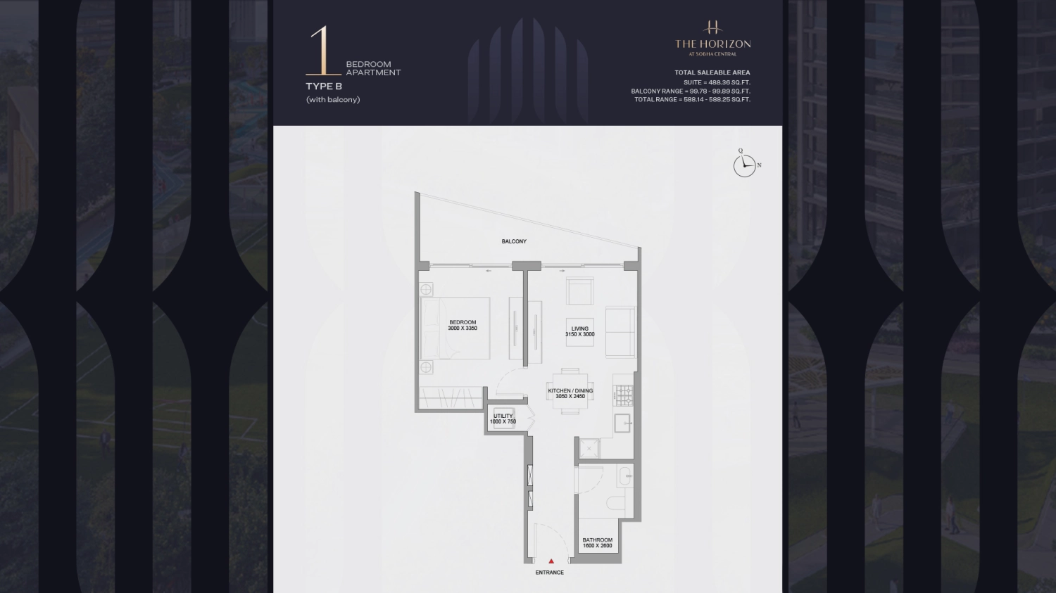 1 BR - Type A